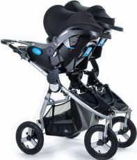 Прогулочная коляска для двойни Bumbleride Indie Twin Matte Black